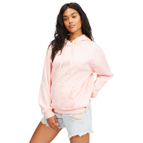 Billabong Off The Beach Pullover Graphic Hoodie - Pale Pink