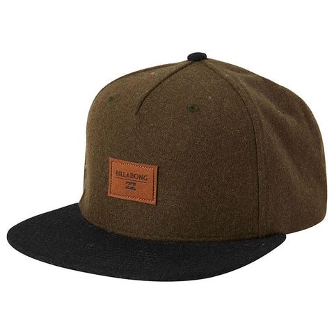 Billabong Oxford Snapback Hat - Dark Olive