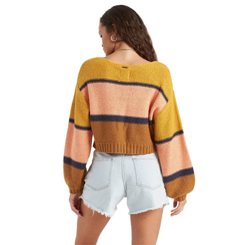 Billabong Seeing Stripes Sweater - Antique Gold