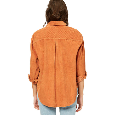 Billabong So Stoked Cord L/S Top - Toffee