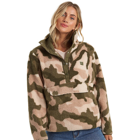 Billabong Switchback Pullover Jacket - Army Camo