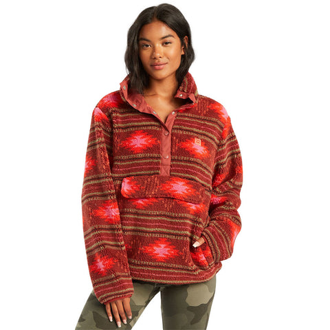Billabong Switchback Pullover Jacket Chestnut Moment Surf