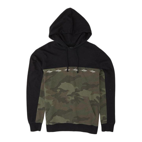 Billabong Wave Washed Blocked Pullover Hoodie - Camo
