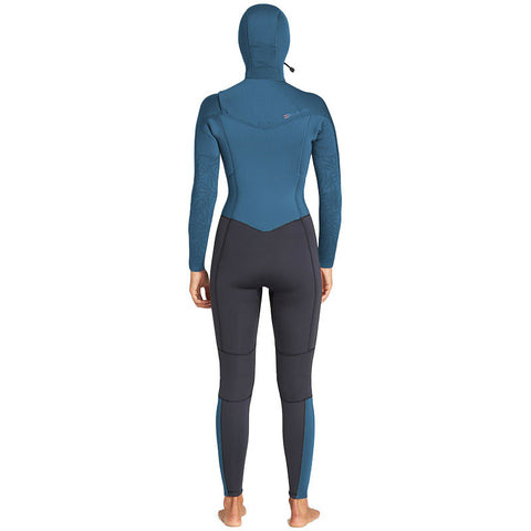 Billabong Women's Furnace Synergy 5/4 Hooded Wetsuit - Black Marine