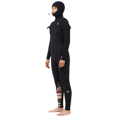 Billabong Women's Furnace Comp 5/4 Hooded Wetsuit - Serape