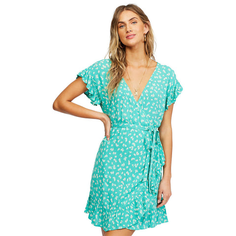Billabong Wrap And Roll Dress - Tropic Shore | Moment Surf Company Billabong Wrap And Roll Dress - Tropic Shore | Moment Surf Company