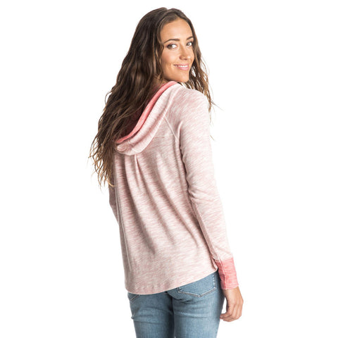 Roxy Boomerang Love Hooded Top - Faded Rose