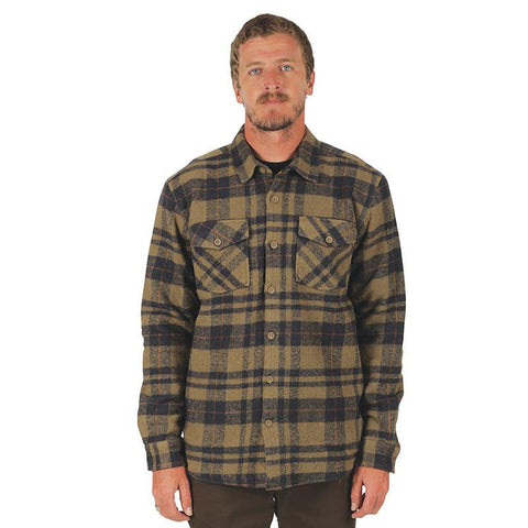 Captain Fin Rochester L/S Overshirt - Olive