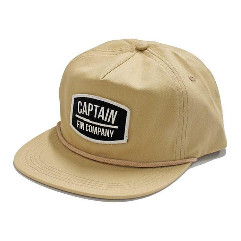 Captain Fin Tug Boat 5 Panel Hat - Khaki