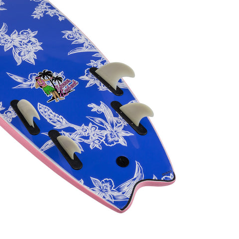 Catch Surf Odysea 6'0" Skipper Quad X Sierra Lerback Pro Surfboard - Pink / Purple