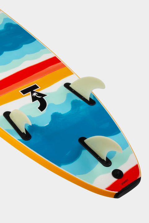 Catch Surf Odysea 8'0" Log X Taj Burrow Pro Surfboard - Pilsner Waves - Closeup