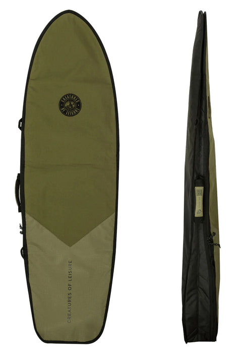 Creatures of Leisure Hardware Fish Day Use Surfboard Bag - Military Black