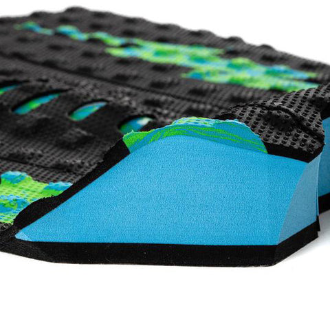 Creatures of Leisure Mick Eugene  Fanning Lite Small Wave Traction - Black / Cyan / Green Swirl