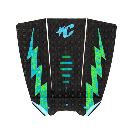 Creatures of Leisure Mick Eugene  Fanning Lite Small Wave Traction - Black / Cyan / Green Swirl