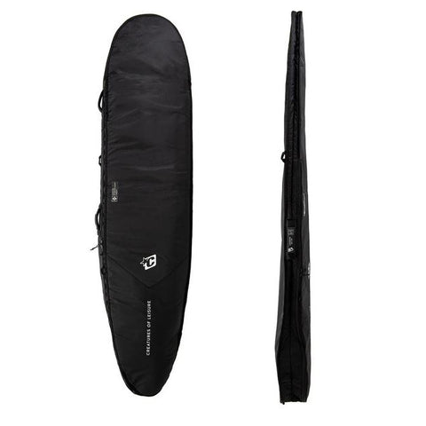 Creatures of Leisure Longboard Day Use DT2.0 Surfboard Bag - Black / Silver