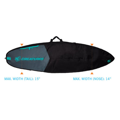 Creatures of Leisure Day Use Surfboard Bag - Charcoal / Black