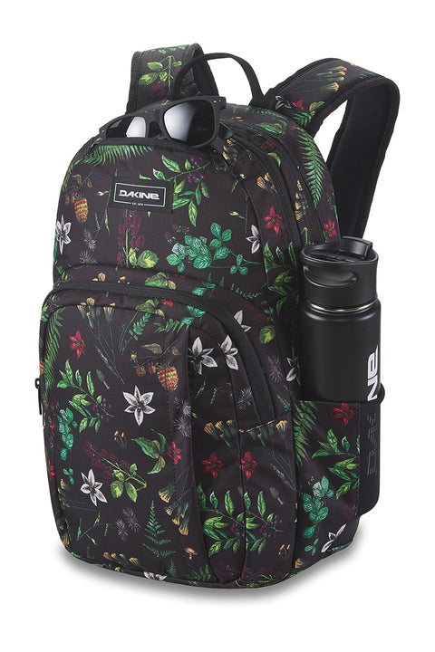 Dakine Campus M 25L Backpack - Woodland Floral - Sunglass pocket and water bottle sleeve