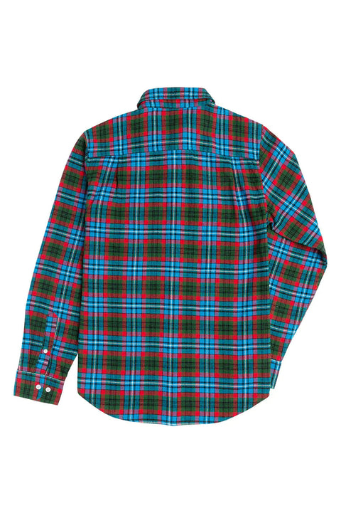 Dark Seas X Poler Flannel - Green / Blue