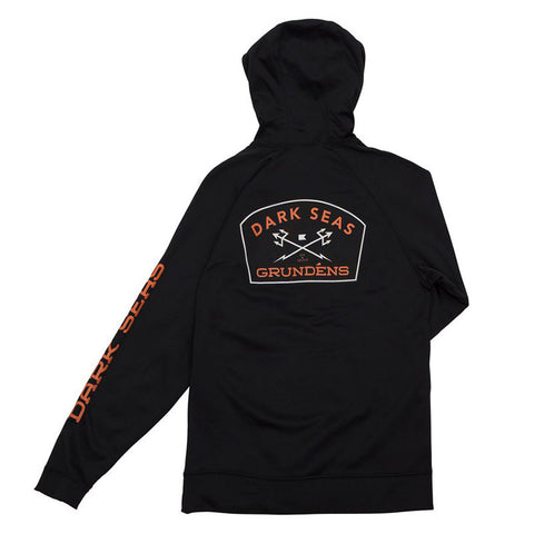Dark Seas X Grundens Alliance Pullover Hood Sweatshirt - Black