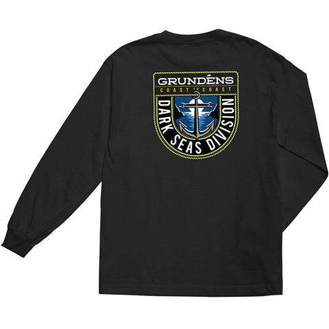 Dark Seas X Grundéns Long Haul L/S Wicking Tee - Black