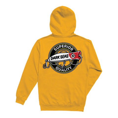 Dark Seas Popper Pullover Hoodie - Gold