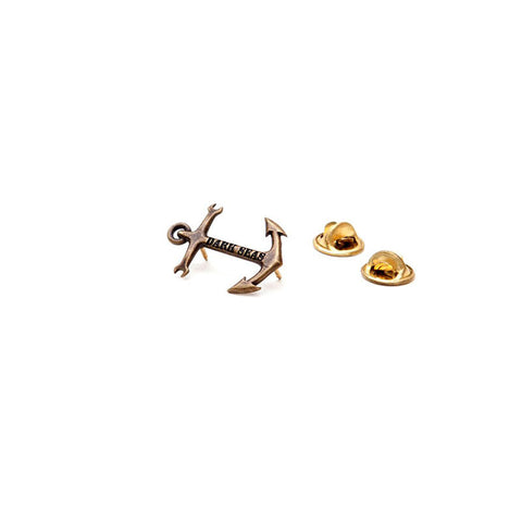 Dark Seas Spanner Pin - Antique Brass