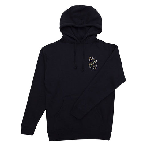 Dark Seas Sunburst Pullover Hood Sweatshirt - Navy