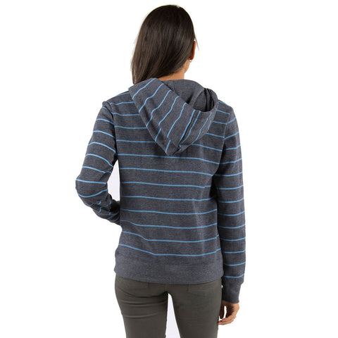 Element Erin Zip Up Hoodie - Blue Multi Stripe