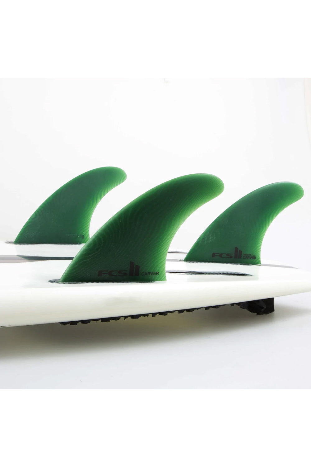 FCS II Carver Neo Glass Large Tri Fin Set - Sage | Moment Surf Company