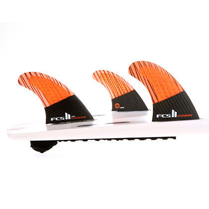 FCS II Accelerator PC Carbon Tri Fin Set - Large