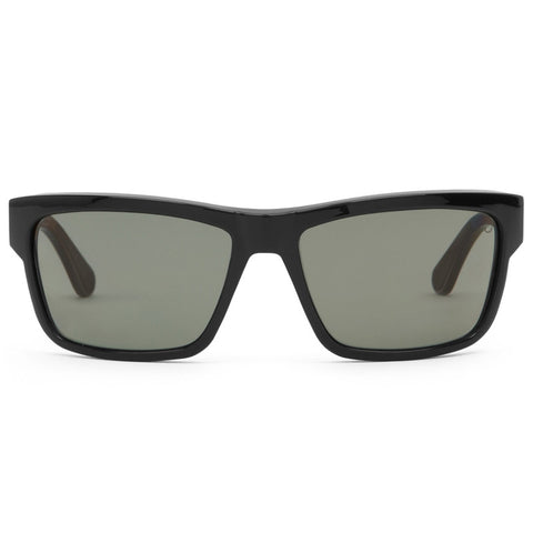 Spy Frazier Sunglasses - Black / Happy Grey Green Polarized