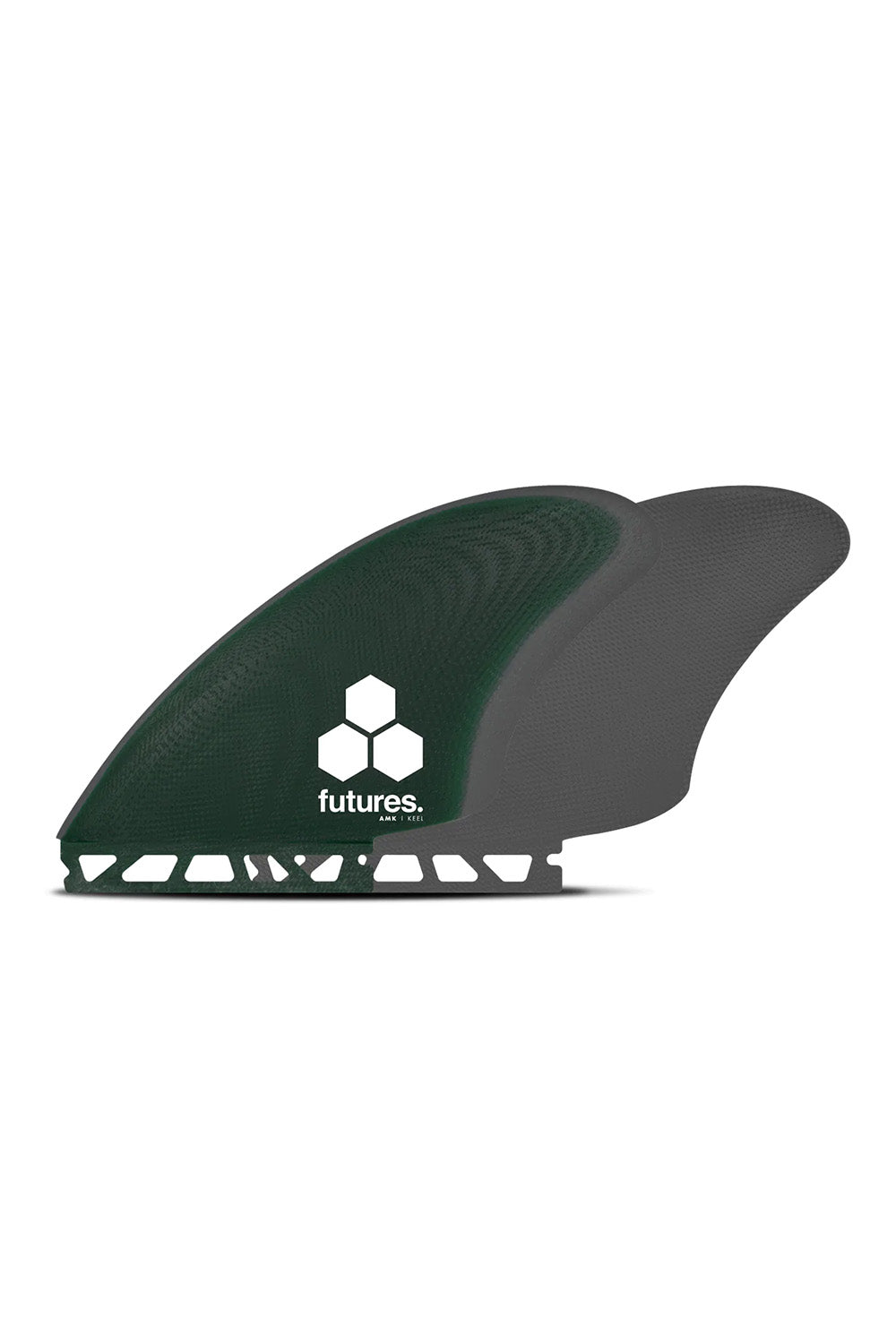 Futures Fins Al Merrick Keel Glass Twin Fin Set - Green / Gray