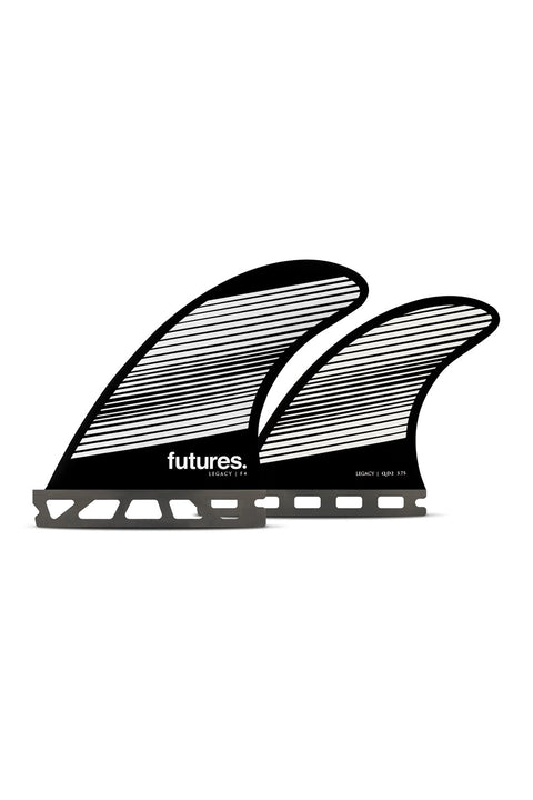 Futures Fins F4 Legacy Quad Fin Set - Gray / Black