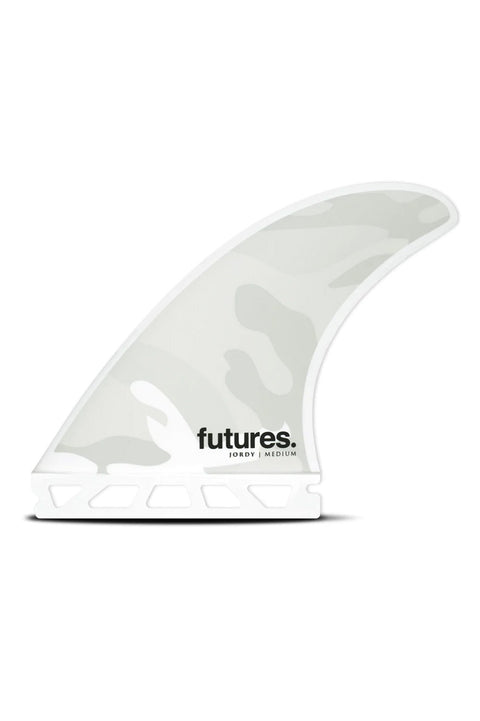 Futures Fins Jordy Signature Thruster Set - White / Black Camo