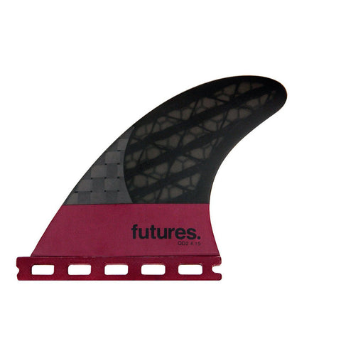 Futures Fins QD2 4.15 Blackstix Rear Quad Fins