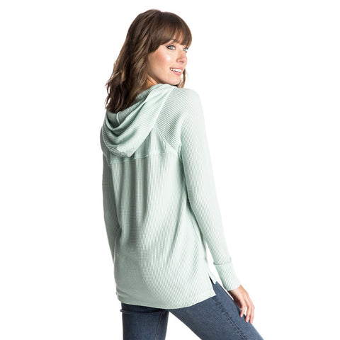 Roxy Great Heart Hooded Top - Sage Gray