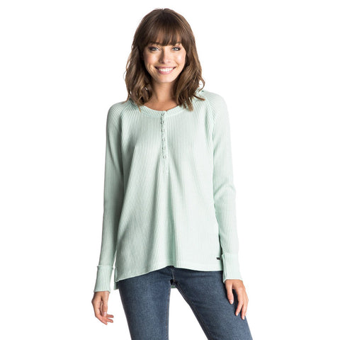 Roxy Great Heart Hooded Top - Sage Gray