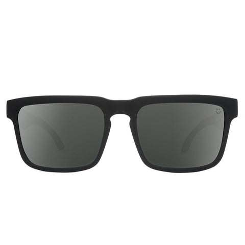 Spy Helm Sunglasses - Soft Matte Black / Happy Grey Green