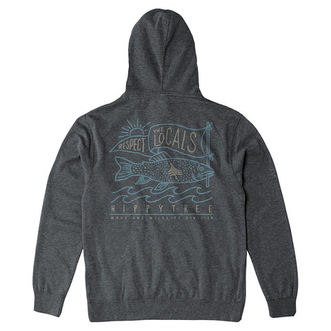 Hippytree Locals Hoody - Heather Charcoal