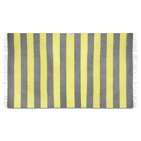 Leus Stripes Towel - Yellow