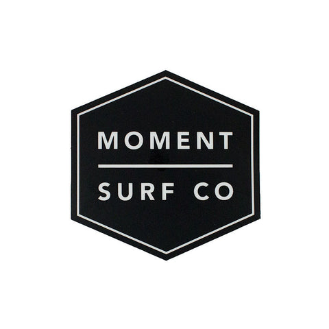 Moment Boxed Logo Sticker - Black