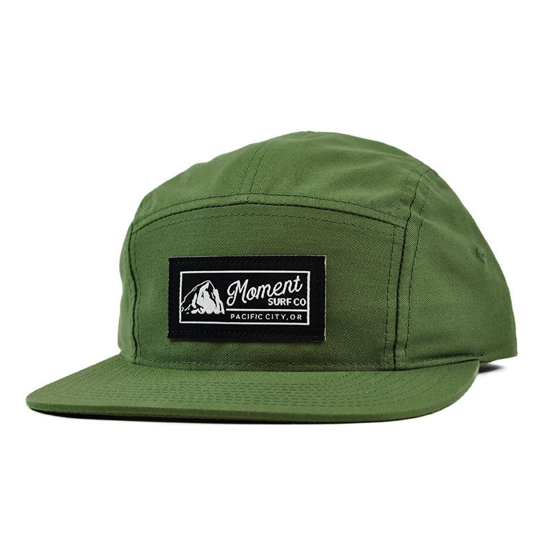 Moment PC Rock 5-Panel Hat - Army Olive | Moment Surf Company