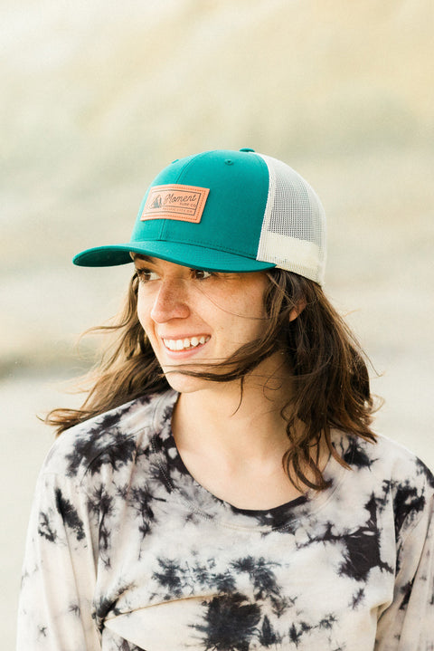 Moment PC Rock Hat - Teal / White