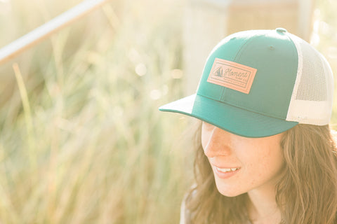 Moment PC Rock Hat - Teal / White
