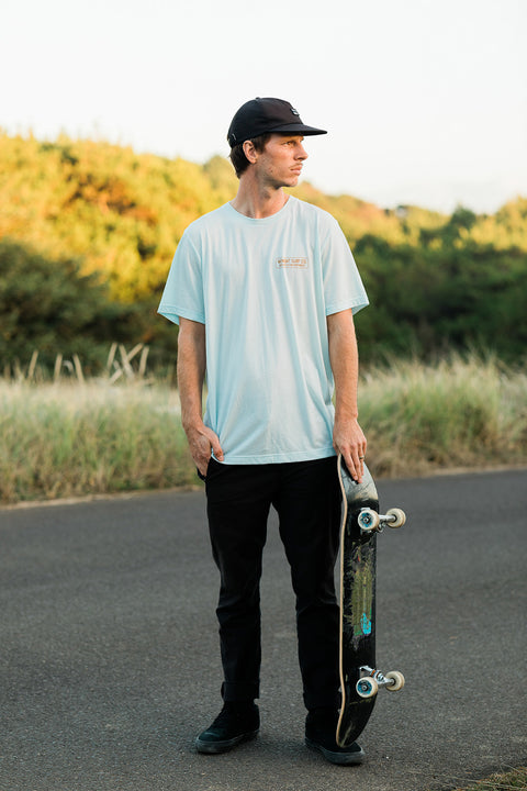 Moment Storefront Tee - Ice Blue