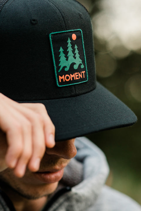Moment Trees And Waves Hat - All Black