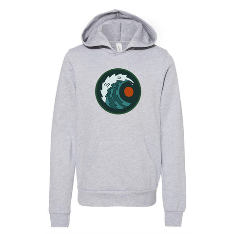Moment Youth Moon & Wave Pullover Hoodie - Athletic Heather