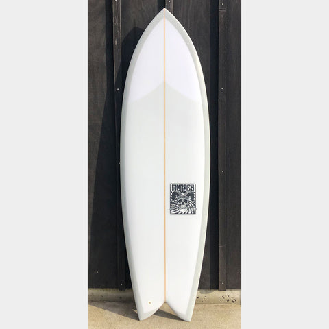 Murdey 5'10" Twin Fin Fish Surfboard