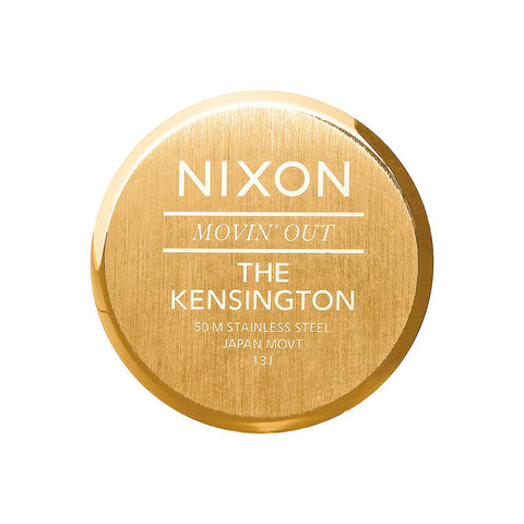 Nixon Kensington Leather Watch - Gold / Bridle