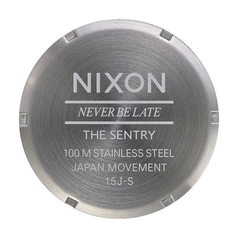 Nixon Sentry Leather Watch - Black / Brown